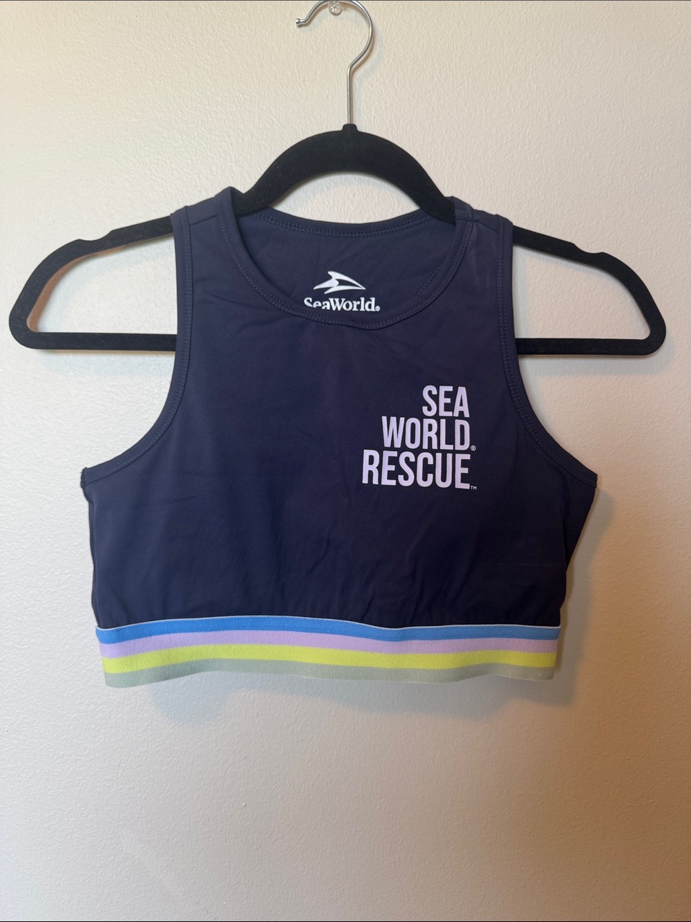 Sea World Navy Blue Sports Bra